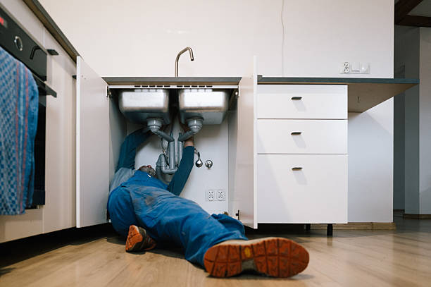 Professional Plumbing technician working in Lucerne Valley, CA